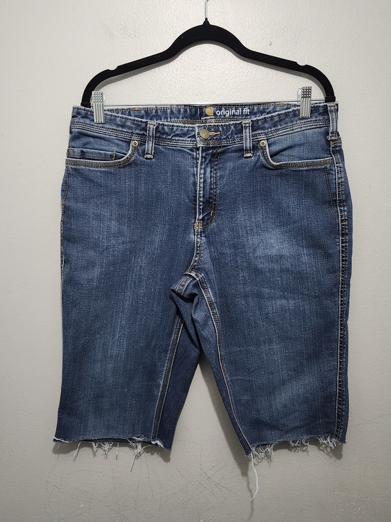 Carhartt Pants - Carhartt Women’s Denim Bermuda Shorts - Medium Blue Size 12